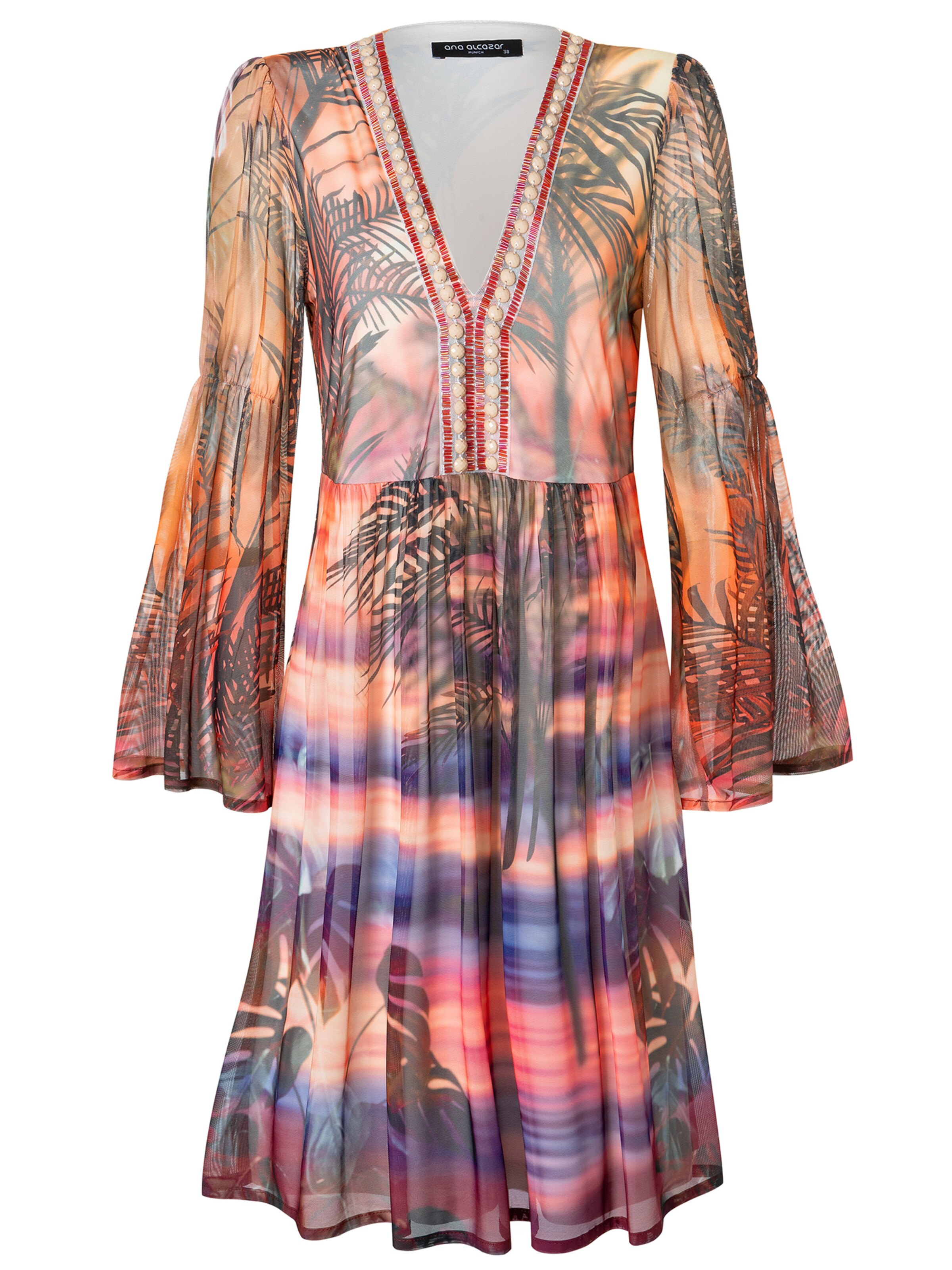 Ana Alcazar Summer dress 'Zilara' in Orange: front