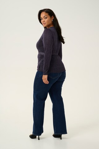 KAFFE CURVE Knit cardigan 'Ankre' in Blue