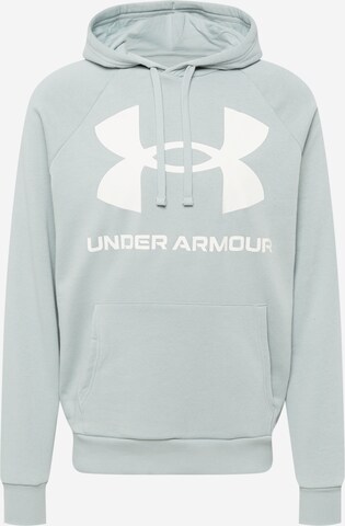 UNDER ARMOUR Sportovní mikina 'Rival' – zelená: přední strana