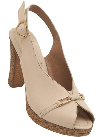 Limoya Slingback Pumps 'Bernis' in Beige: front