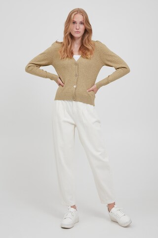 b.young Strickjacke 'BYNAKTA RIB CARDIGAN 2' in Beige