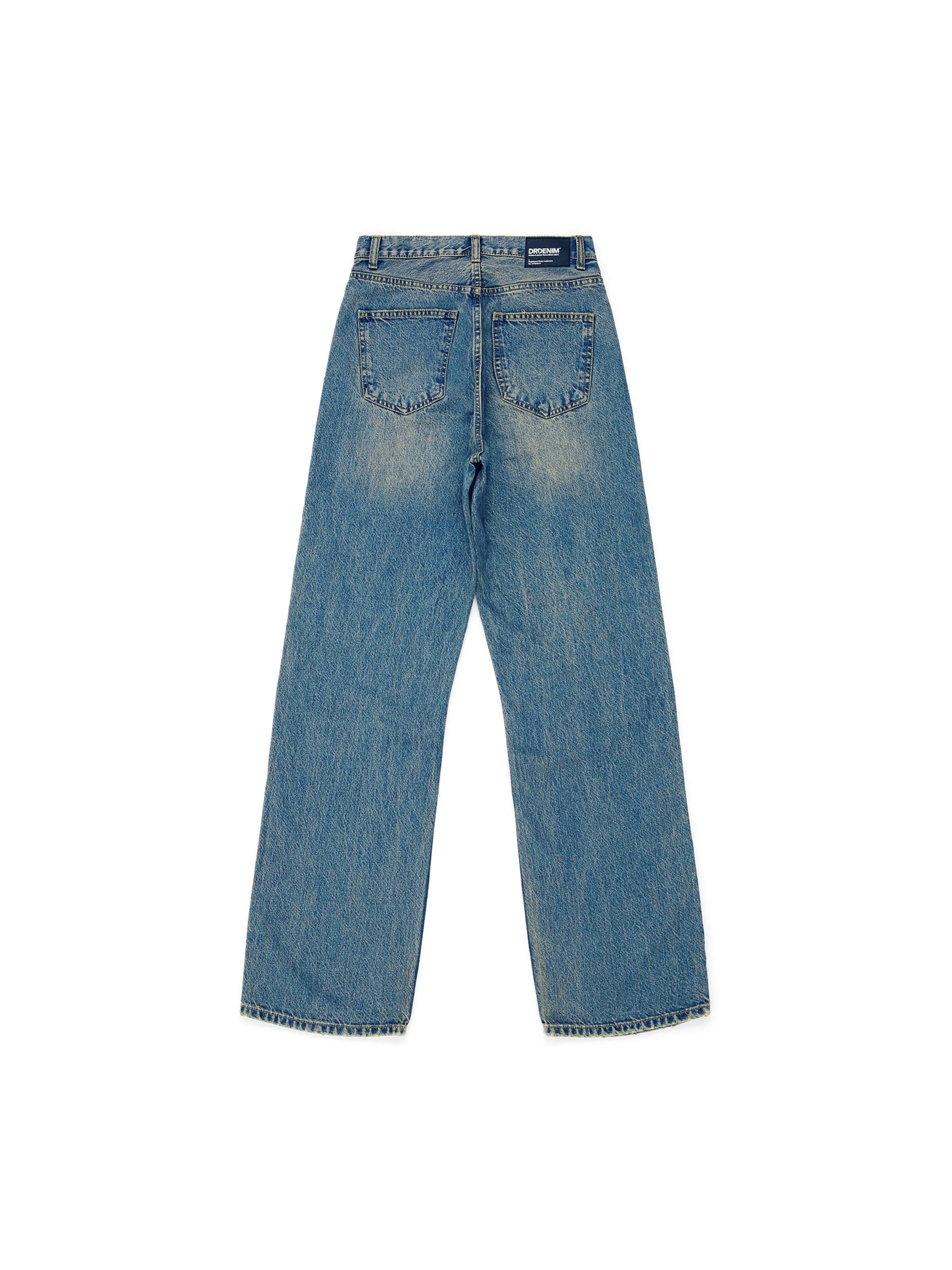 Dr. Denim Regular Jeans 'Echo High Straight' in Blauw