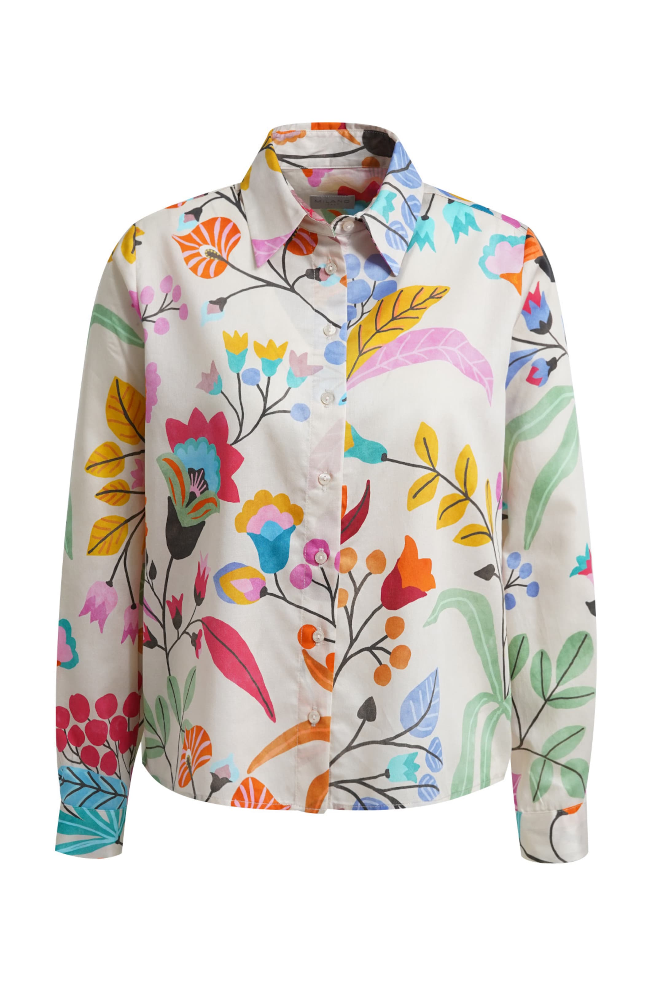 Milano Italy Blouse in Beige: front