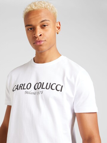 T-Shirt 'Di Comun' Carlo Colucci en blanc
