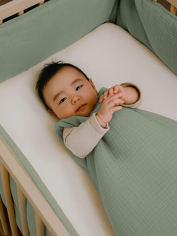 Couverture de bébé PAPATE en vert : devant