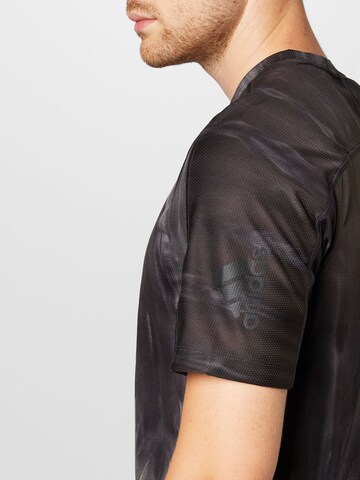 ADIDAS SPORTSWEAR Funkcionalna majica 'Overspray Graphic' | črna barva