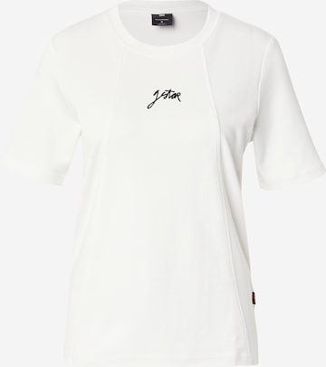 G-STAR Тениска в бяло: отпред