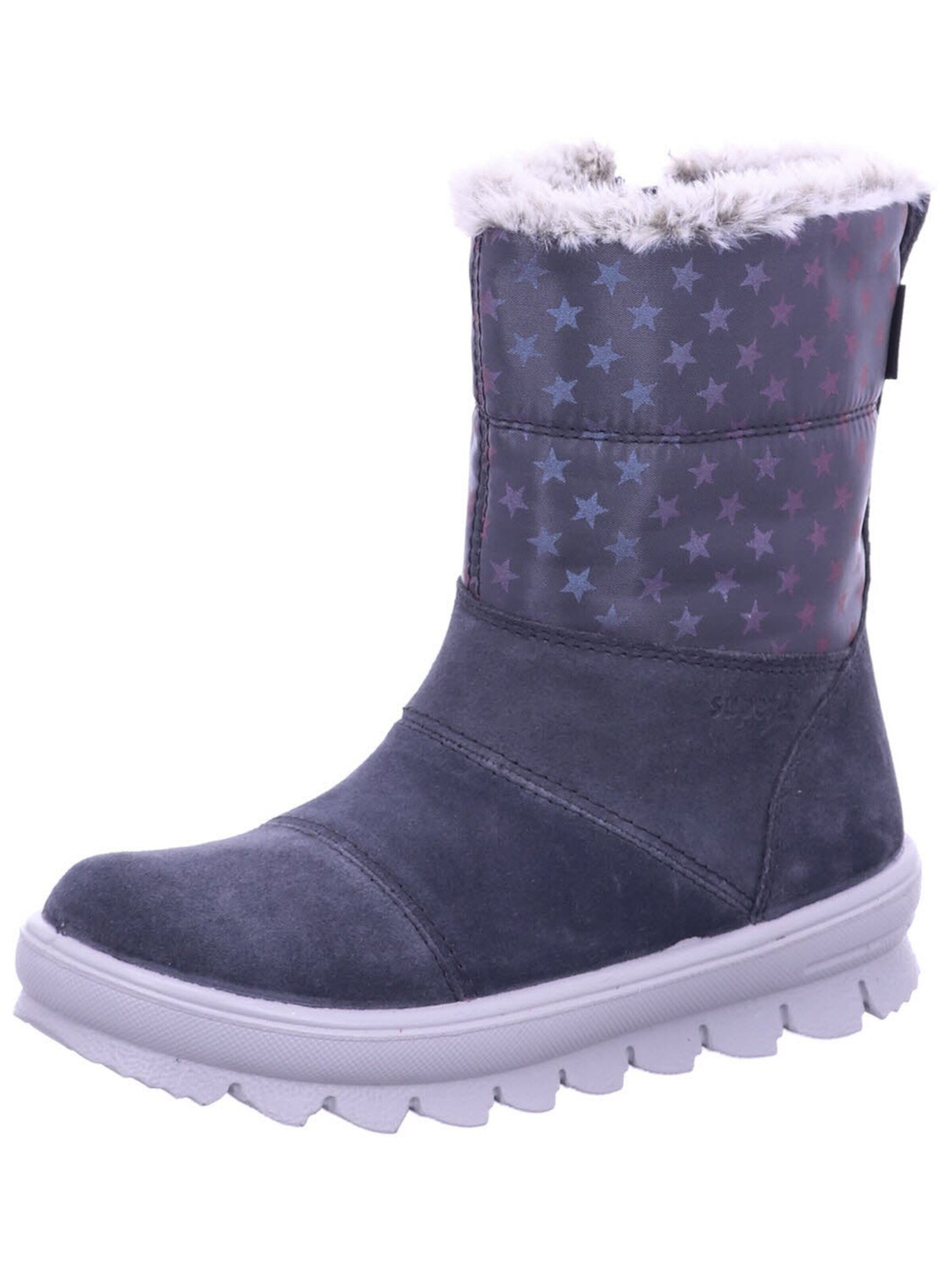SUPERFIT Stiefel 'Stiefel Mädchen 1-000221-2000 Echtleder in grau'‌ in Grau: Vorderseite