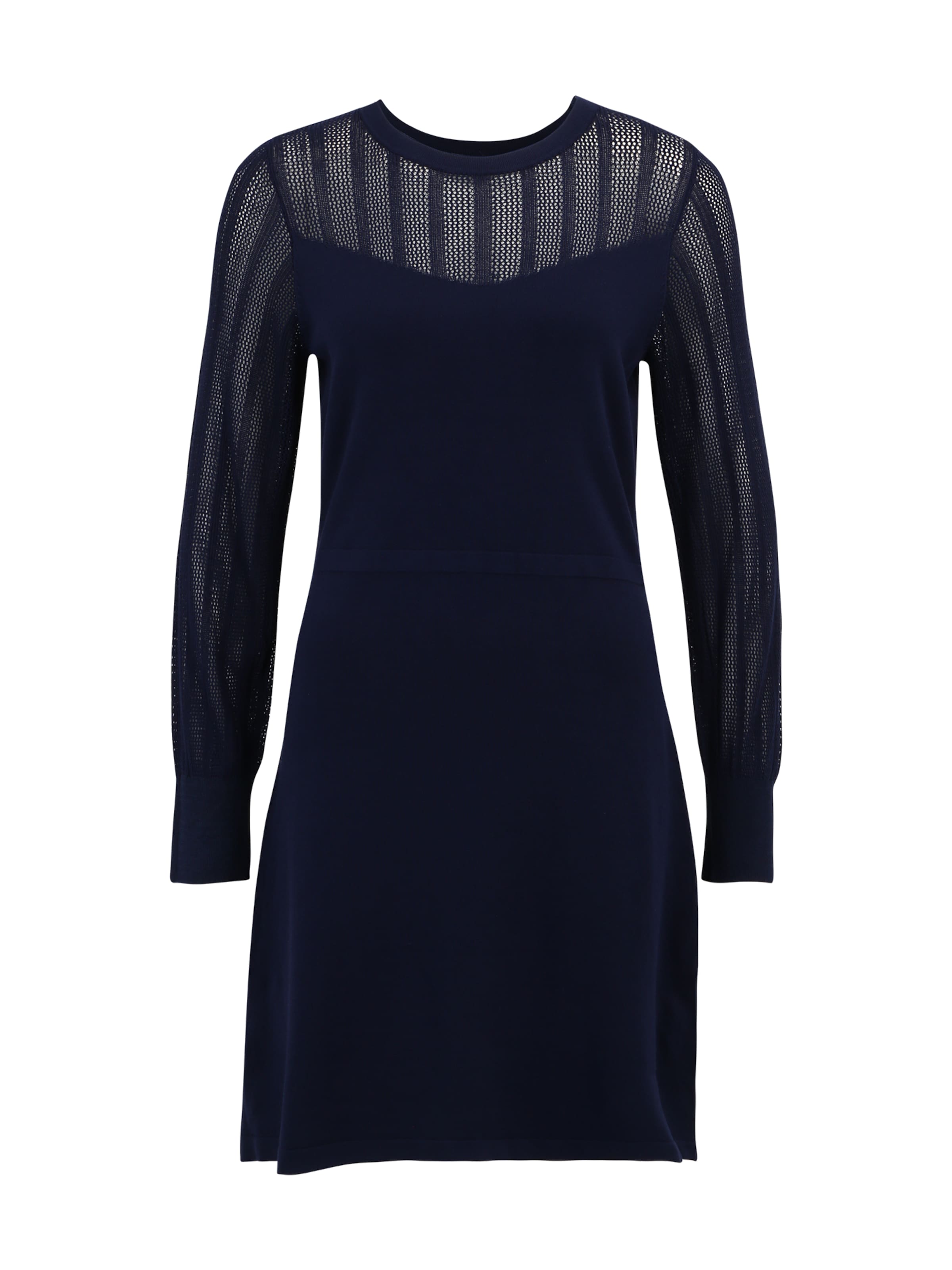 Wallis Petite Pletené šaty - Modrá: predná strana