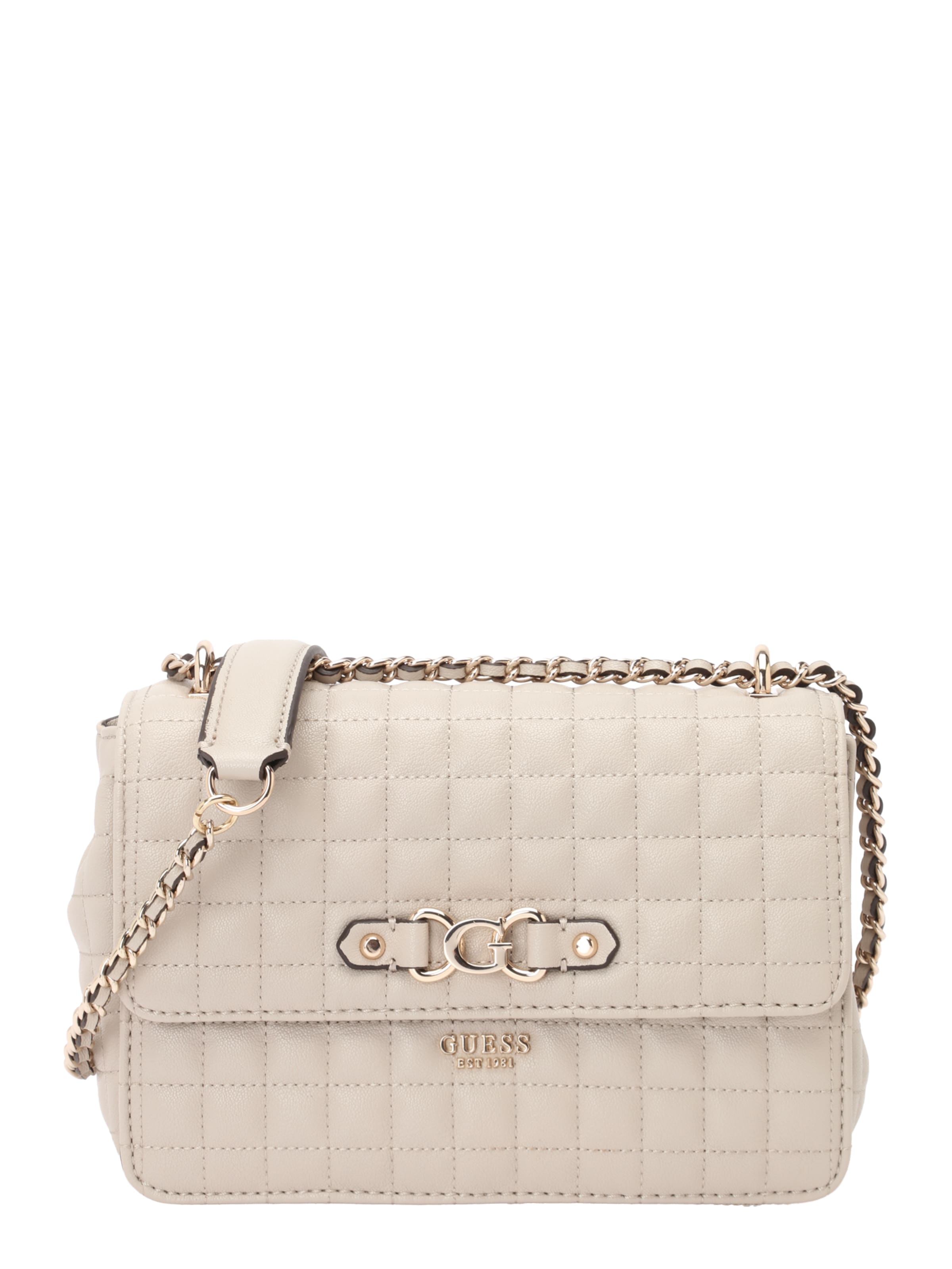 GUESS Schoudertas &#x27;NADIRA CONVERTIBLE XBODY FLAP&#x27; in Beige: voorkant