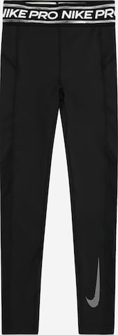 NIKE Slimfit Urheiluhousut värissä musta: etupuoli