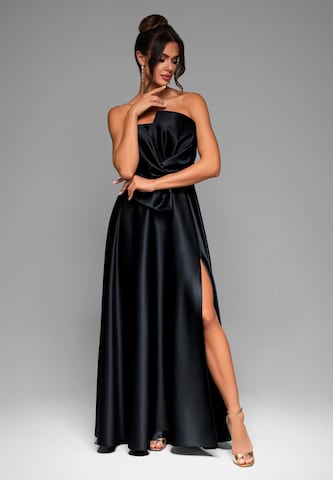 Robe de soirée 'LA-OM-DLR004' Ombre en noir