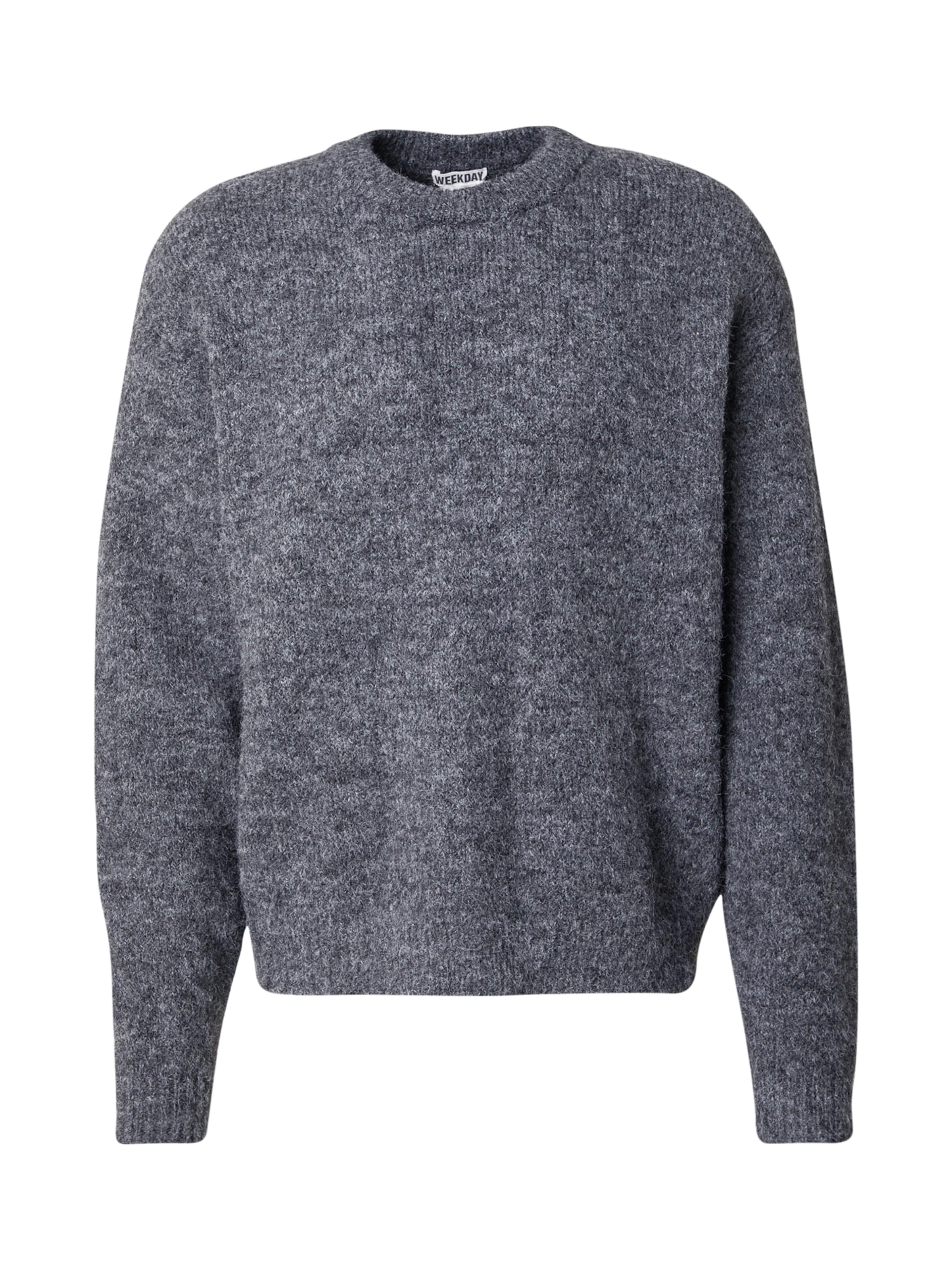 WEEKDAY Свитер 'Emilio' в Серый: спереди