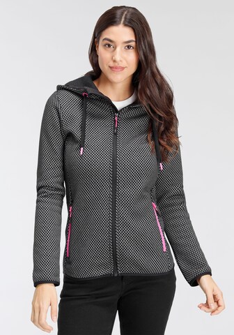 CMP Fleecejacke in Schwarz: Vorderseite