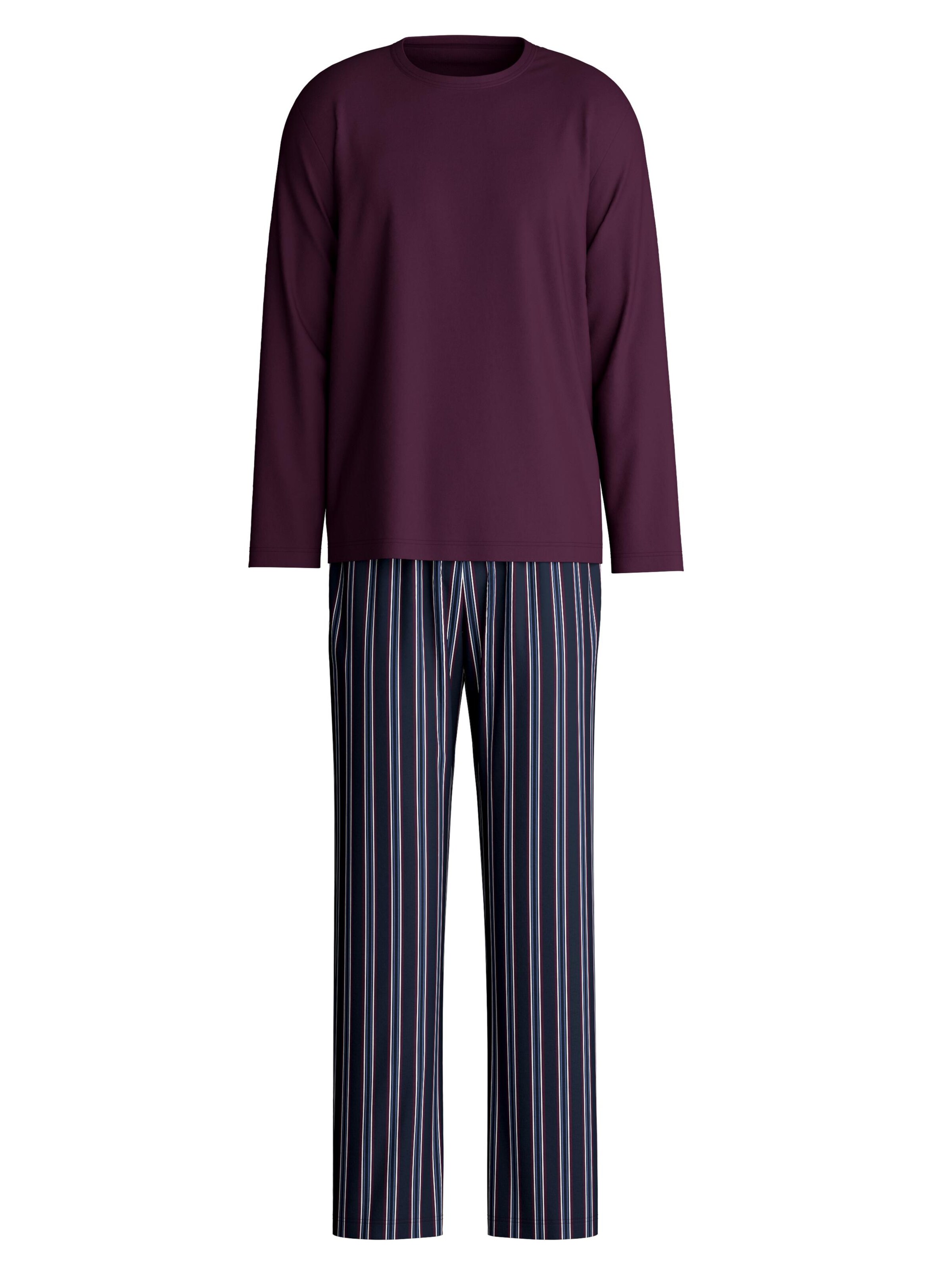CALIDA Pyjama lang 'Relax Streamline'‌‌‌ in Lila: Vorderseite