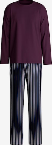 CALIDA Pyjama lang 'Relax Streamline' in Lila: Vorderseite