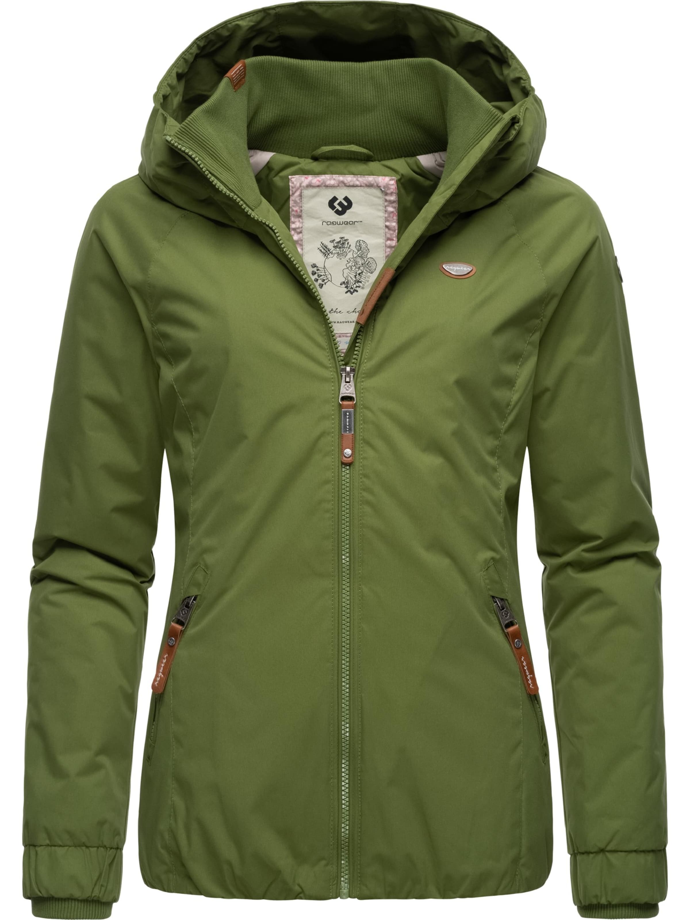 Geacă outdoor 'Dizzie' Ragwear pe verde, Vizualizare produs