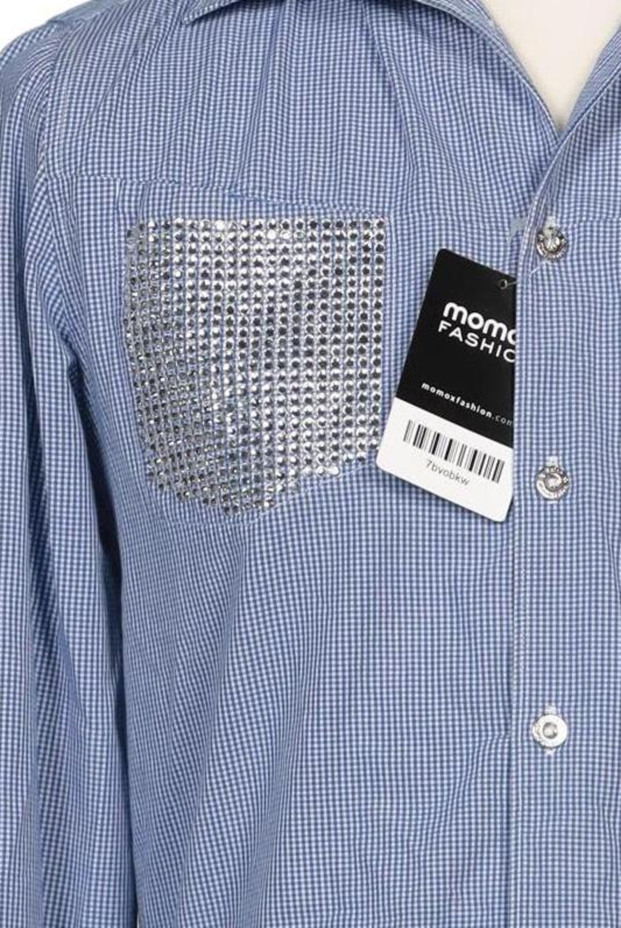 Faith Connexion Button Up Shirt in M in Blue