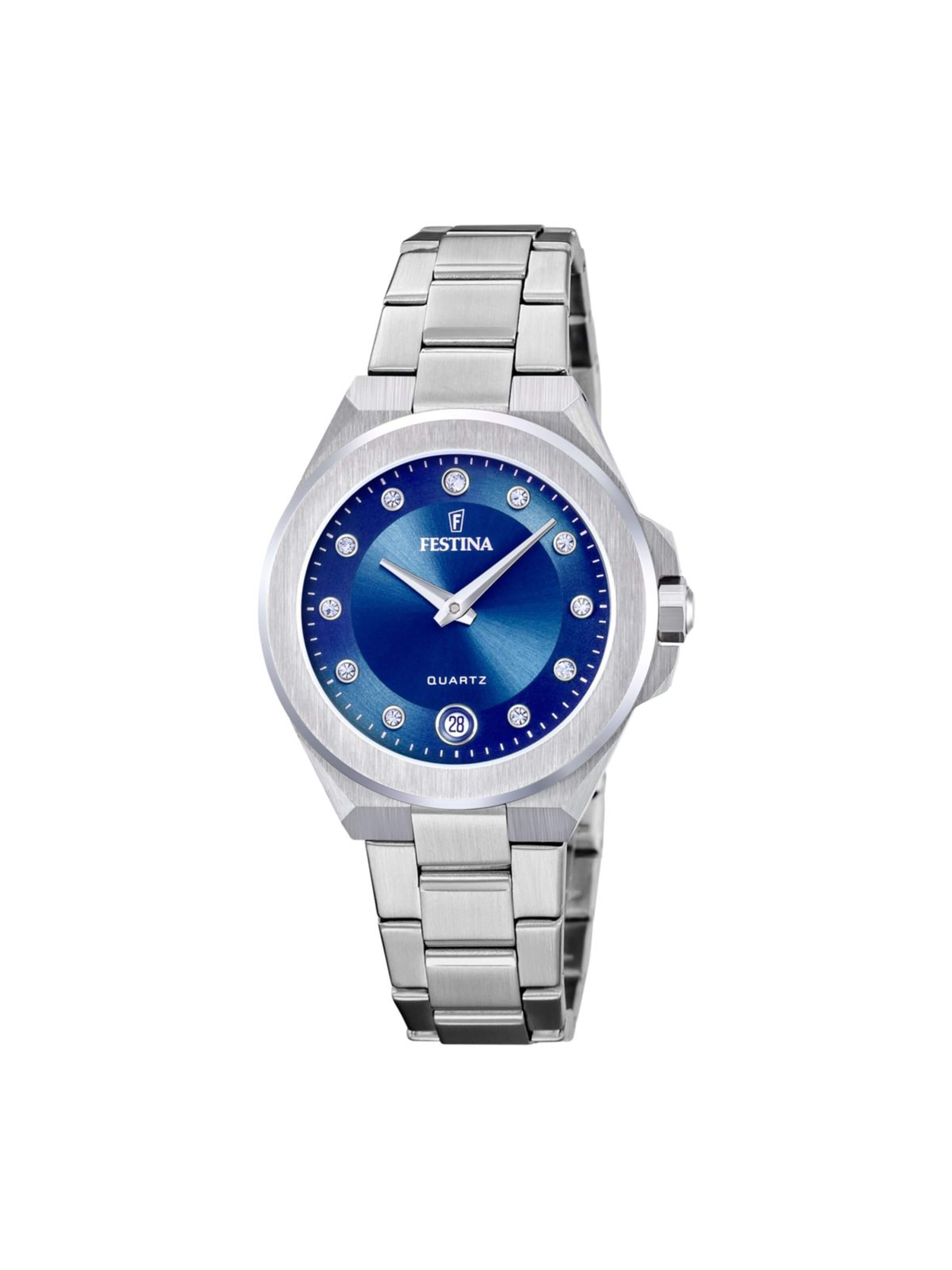 Montre à affichage analogique 'Festina - Date watch Mademoiselle - Quartz watch movement - Watch case width: 33 mm' FESTINA en bleu