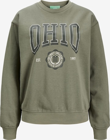 JJXX Sweatshirt 'Ohio' in Groen: voorkant