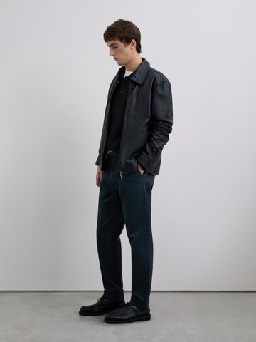 Scalpers Regular Bundfaltenhose in Blau