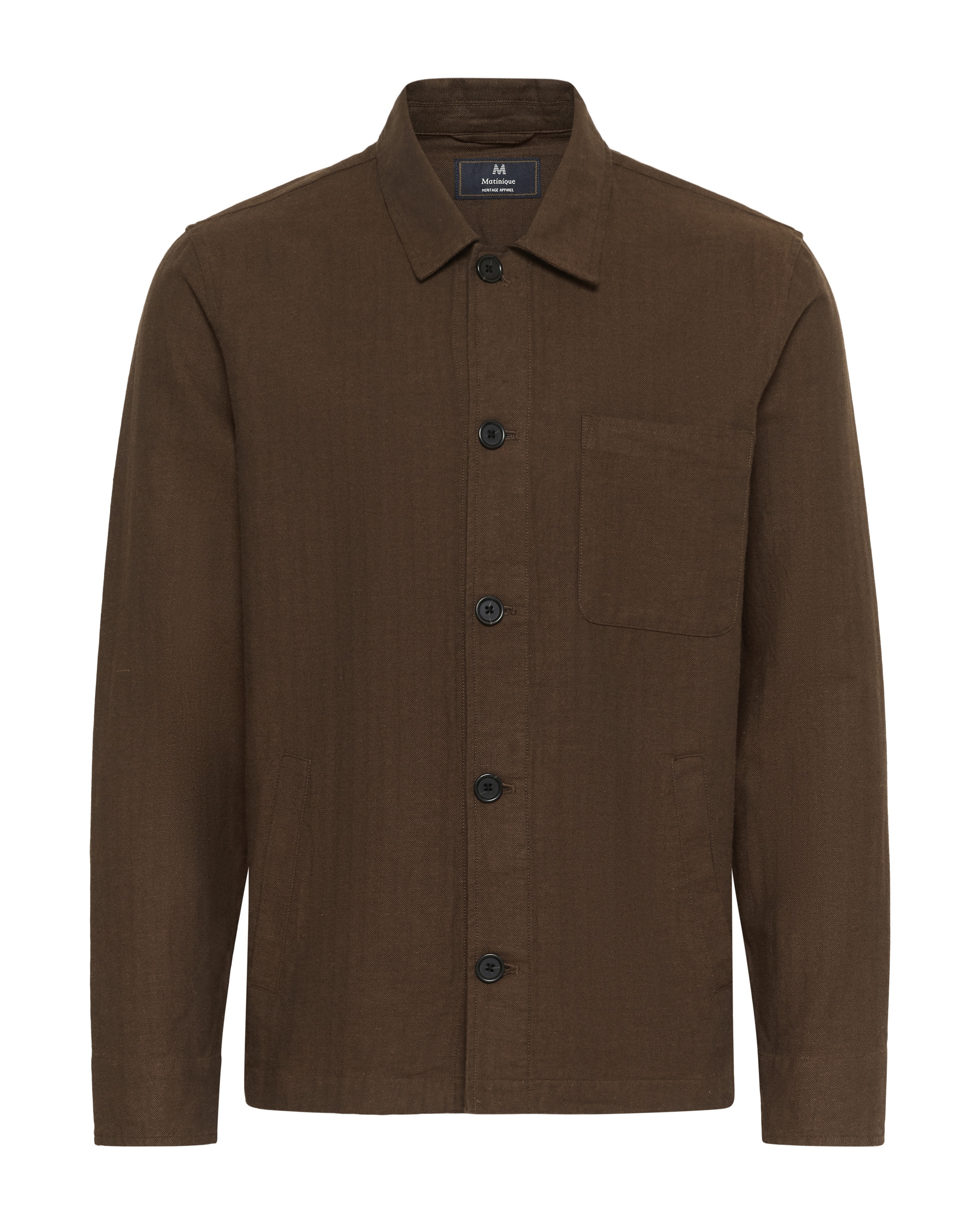 Veste mi-saison Matinique en marron : devant