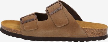 Palado Mules 'Korfu' in Brown: front