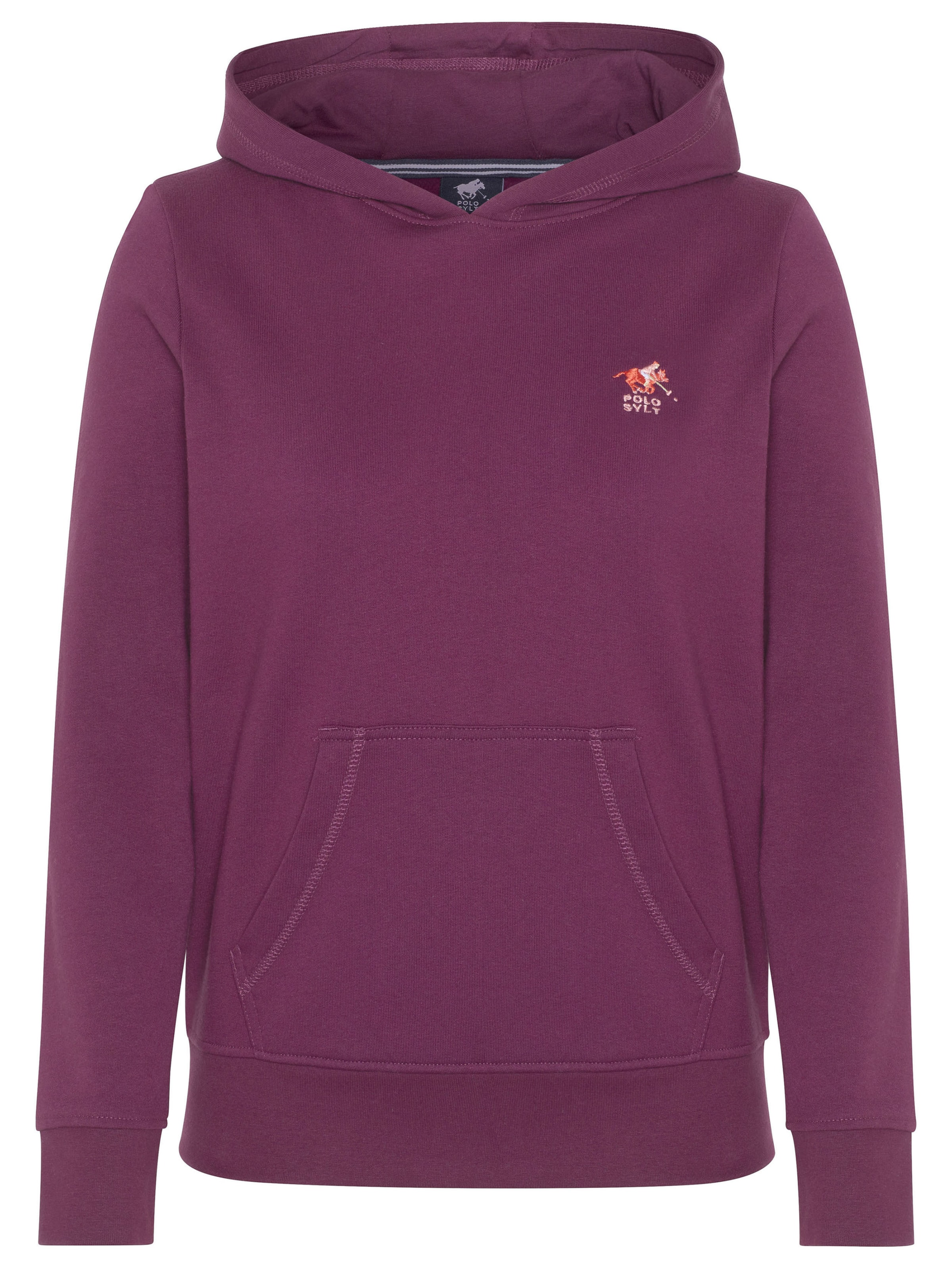 Polo Sylt Sweatshirt in Lila: Vorderseite