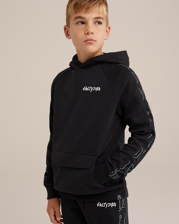 WE Fashion Sweatshirt i sort: forside
