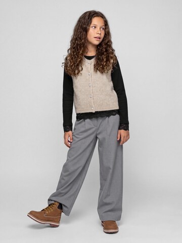NAME IT - Pierna ancha Pantalón en gris