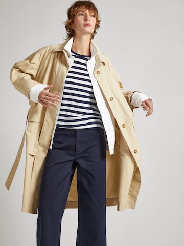 Pepe Jeans Between-Seasons Coat 'Tai' in Beige