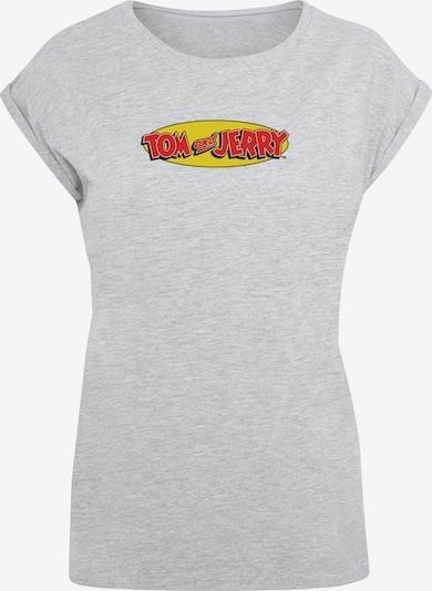 ABSOLUTE CULT T-shirt 'Tom and Jerry - Inline' en jaune / gris clair / rouge feu / noir, Vue avec produit
