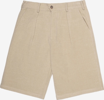 Loosefit Pantalon à pince 'Podium' Prohibited en beige : devant