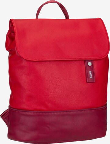 ZWEI Backpack 'Jana JR13' in Red: front