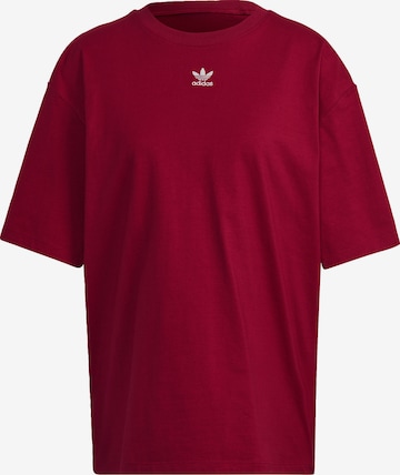 ADIDAS ORIGINALS T-shirt 'Adicolor Essentials' i röd: framsida