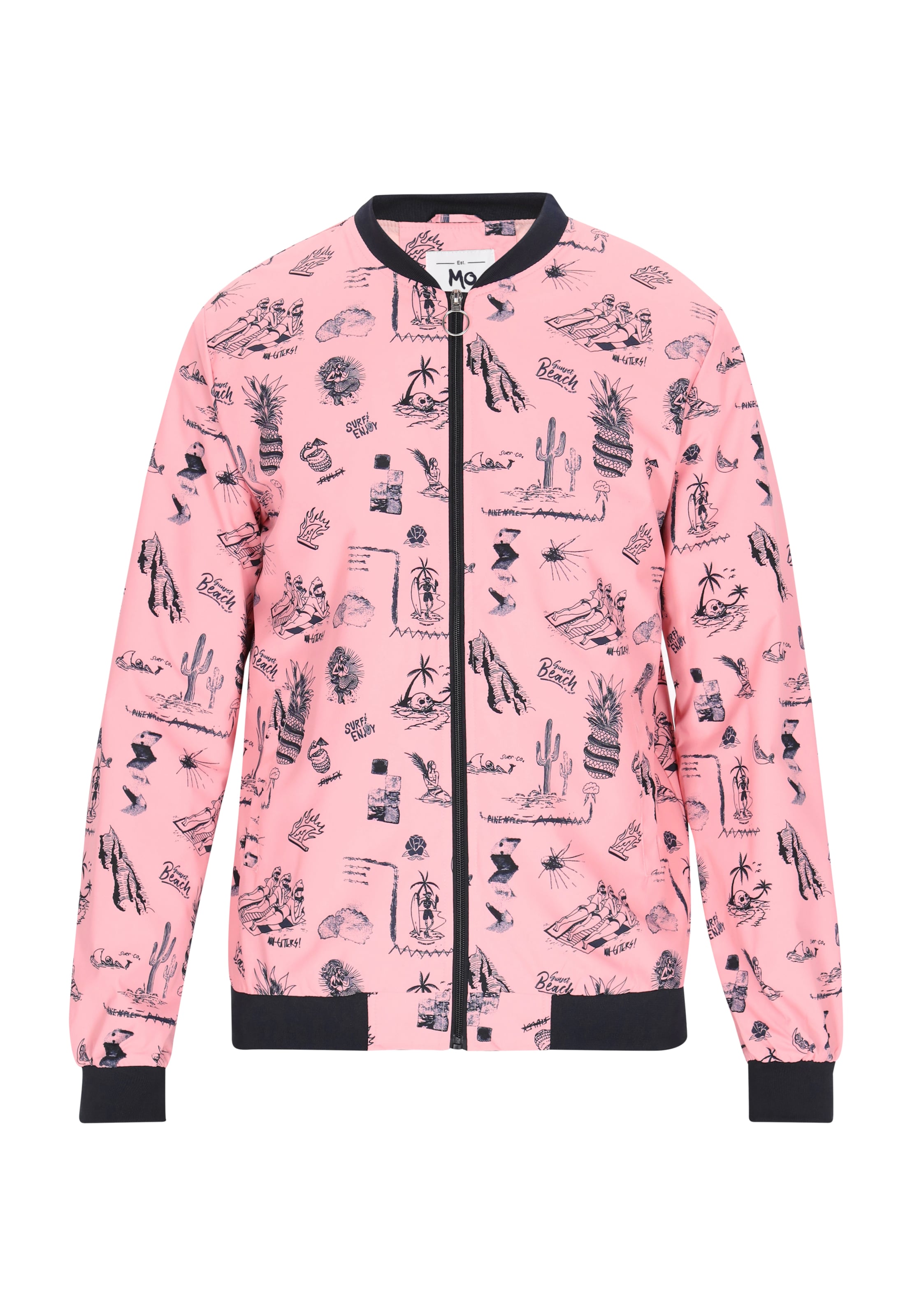 Veste mi-saison MO en rose : devant