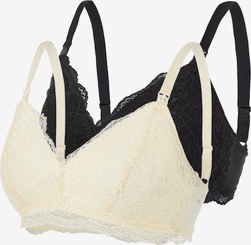 Invisible Soutien-gorge d’allaitement 'Vigga' MAMALICIOUS en beige : devant