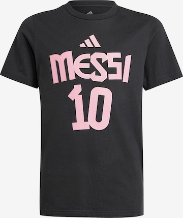 ADIDAS PERFORMANCE Funkčné tričko 'Messi Name And Number' - Čierna: predná strana