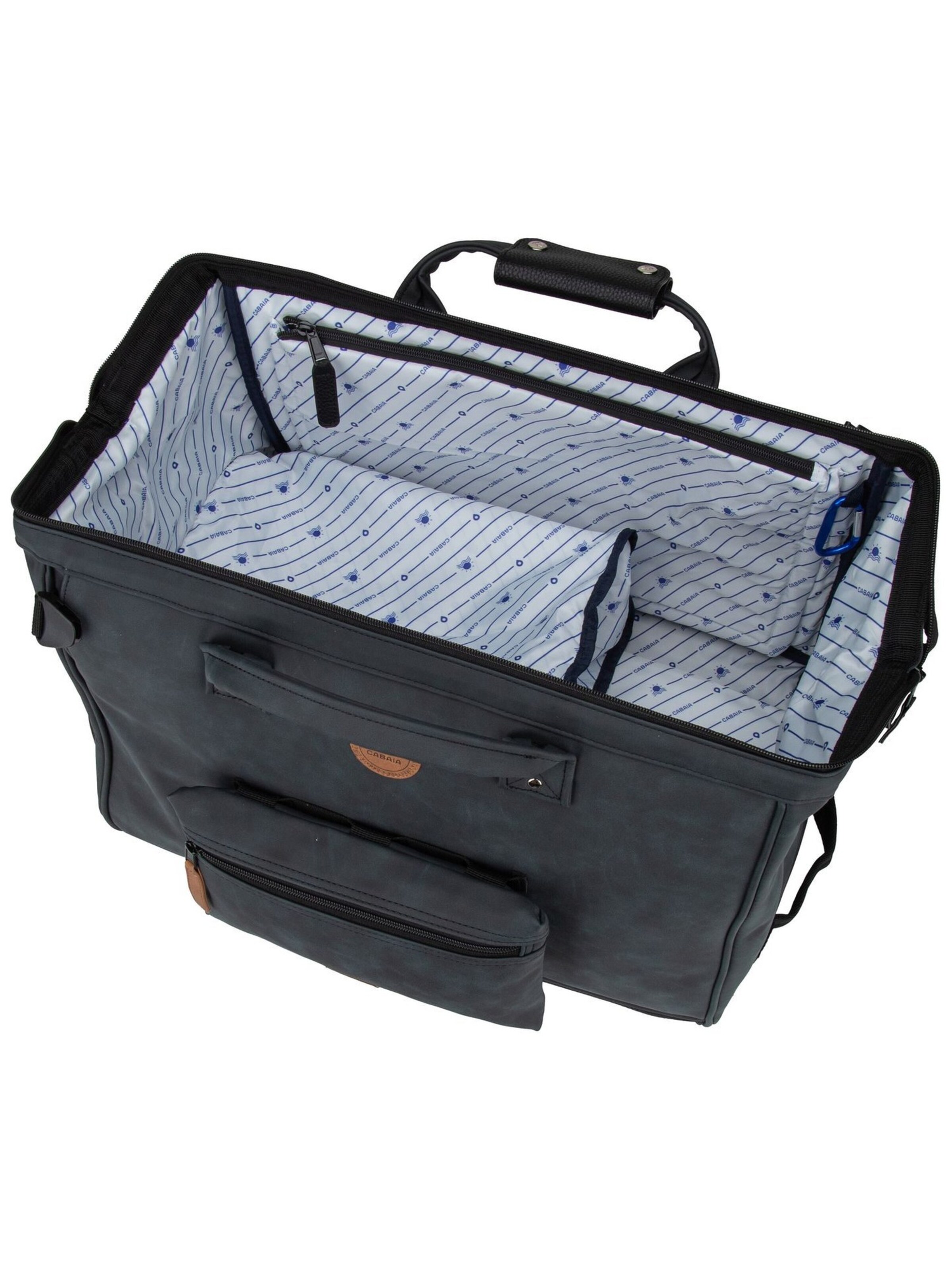 Cabaia Travel Bag 'V2 Vegan Nubuck' in Black