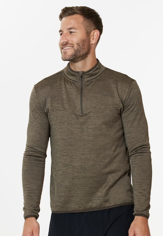 ENDURANCE Functioneel shirt 'Ledger' in Bruin: voorkant