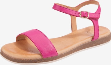 Apple of Eden Strap Sandals 'Isa' in Pink: front