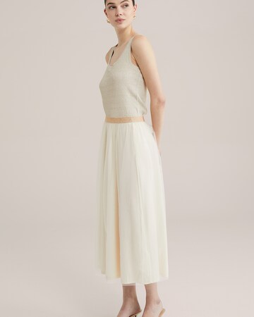 WE Fashion Skirt in Beige: front
