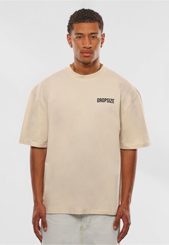 Dropsize Shirt 'Rise Above' in Beige: Vorderseite