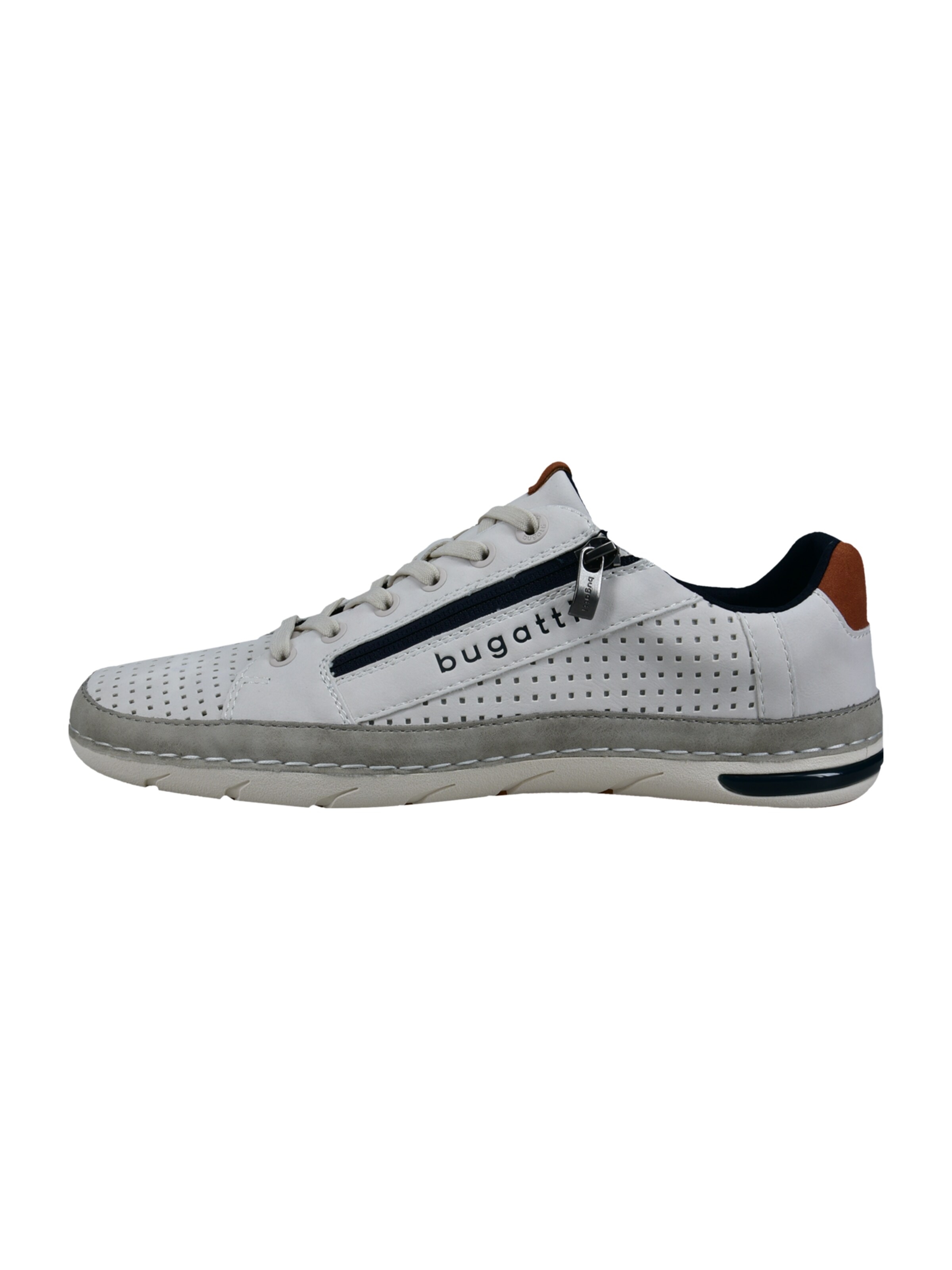 bugatti Athletic lace-up shoe in White