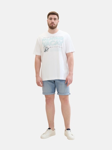 TOM TAILOR Men + Regular Shorts in Blau