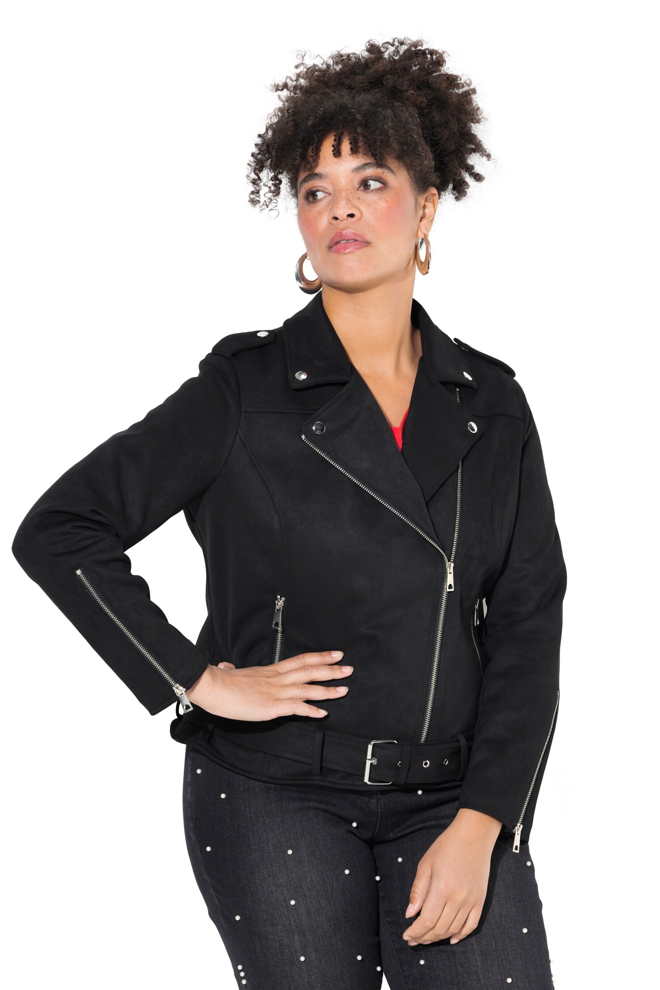 MIAMODA Tussenjas in Zwart: voorkant