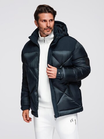 Ombre Winter Jacket in Blue