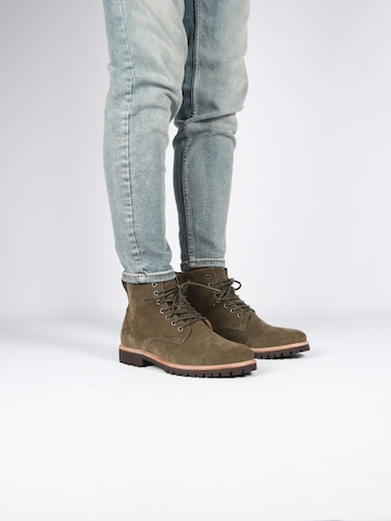 BLACKSTONE - Botas com atacadores 'LOGAN' em verde