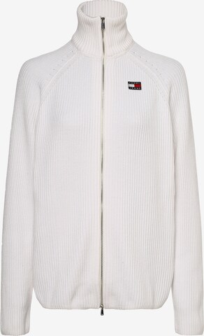 TOMMY HILFIGER Knit Cardigan in White: front