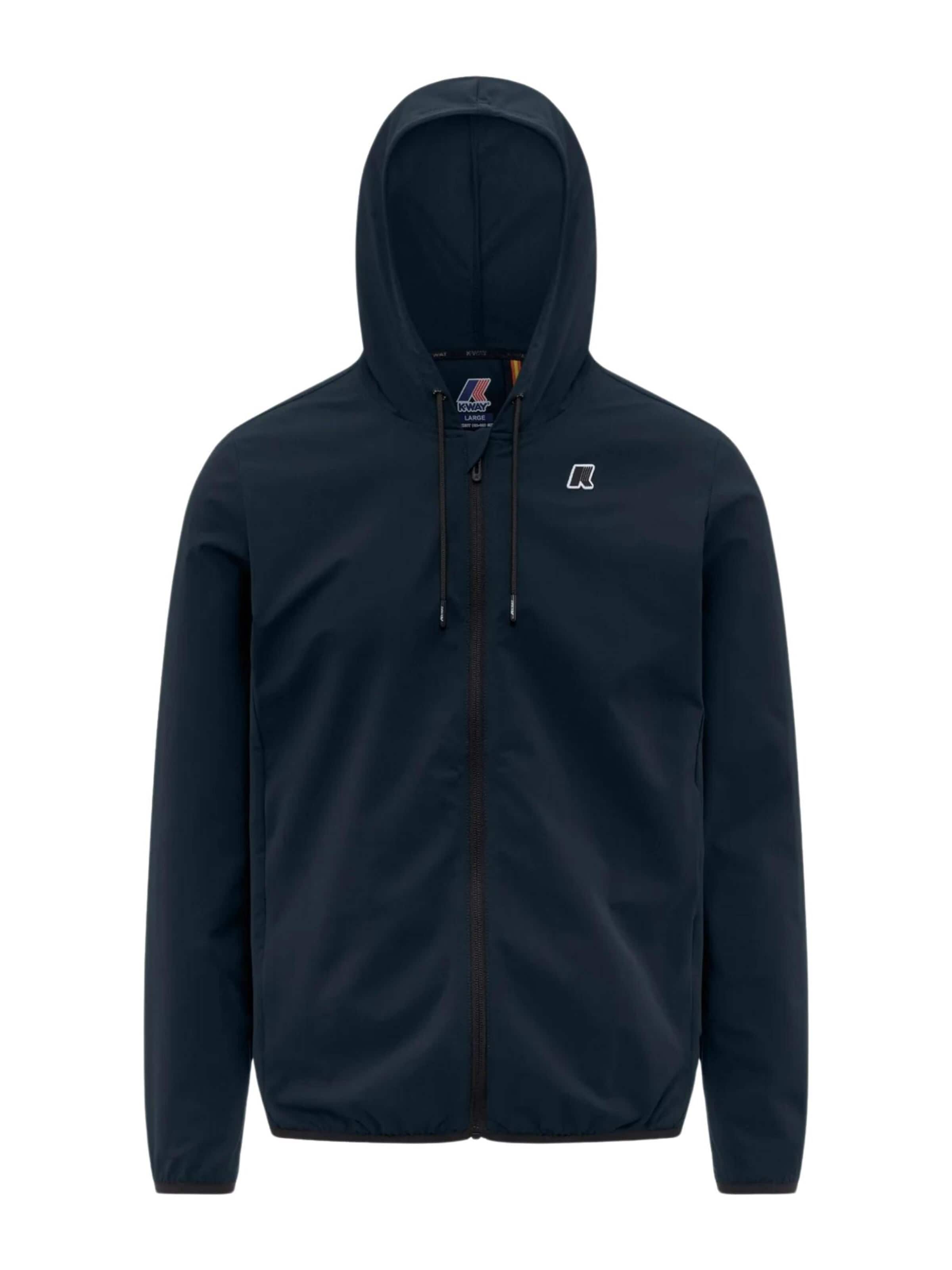 Giacca di mezza stagione di K-Way in blu: frontale